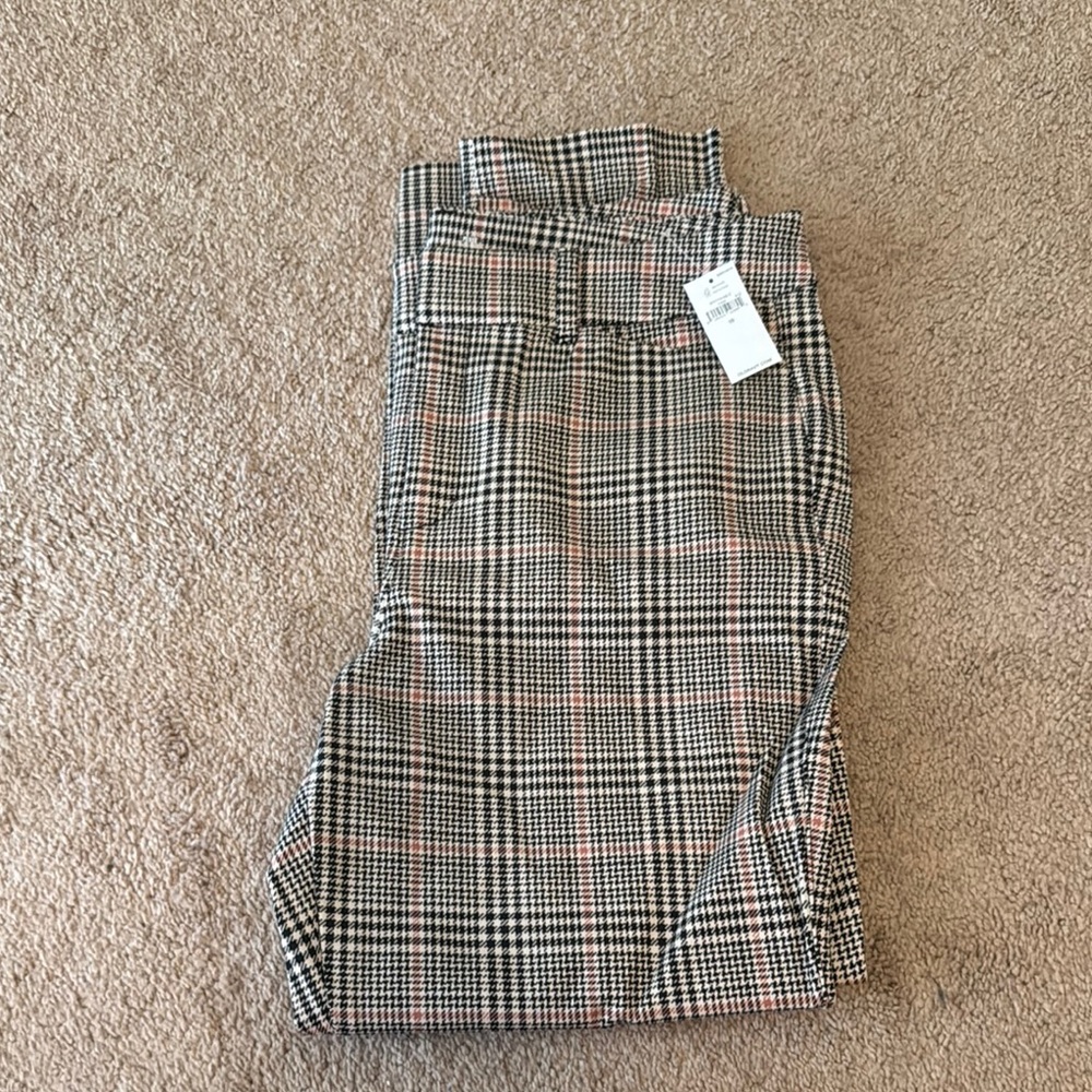 Plaid ankle pixie pants